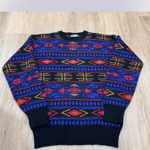 Vibrant Vintage Southwest Tribal Pattern Sweater